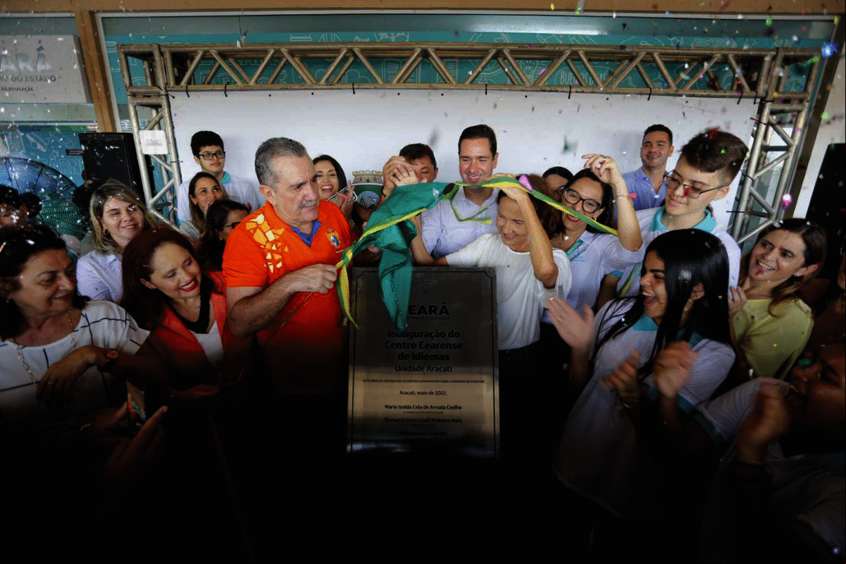 Governo entrega 18° Centro Cearense de idiomas em Aracati. Governo entrega 18° Centro Cearense de idiomas em Aracati.